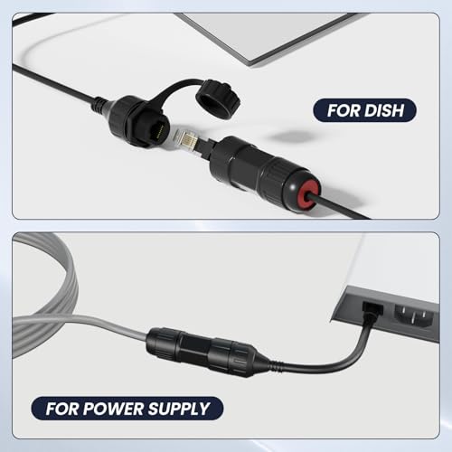 Image of BarBaren for Starlink Ethernet Adapter Enterprise, for Starlink Cable Extension SPX Plug to RJ45 Adapters Compatible with Starlink Enterprise(2 Pcs)