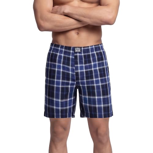 Image of Levi's 024 Boxer Shorts for Men | 100% Poplin Cotton | Checked Men's Boxers | Durable & Breathable | Smooth Hand-Feel | Inner Elastic Waistband | Functional Fly | Relaxed Leg Opening | Pack of 1