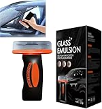 Handheld Glass Oil-Film Remover, 2026 Neu Oil Film Cleaning Brush, Multifunktionale Ölfilm Reinigungsbürste, Ölfilmreiniger mit Handtuch Automotive Glass Oil Film Cleaning Brush für Fenster (1PC)