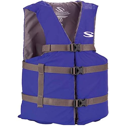 Stearns Adult Life Vest, USCG Approved Type III Life Jacket, PFD for Boating, Swimming, Watersports, & More, Standard & Oversized Fits