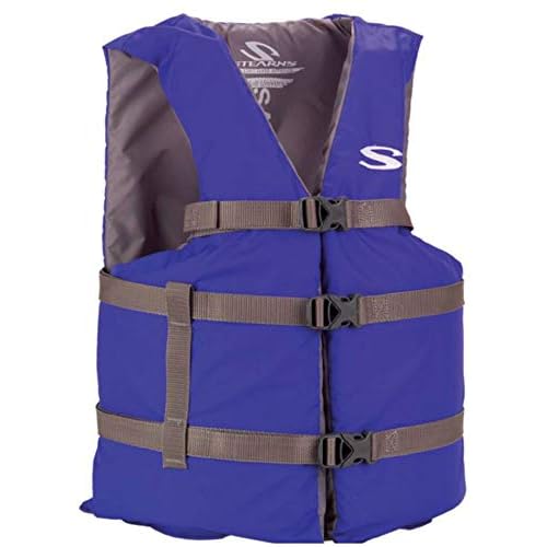 Stearns Adult Classic Series Life Vest, USCG Approved Type III Life Jacket with Standard & Oversized Fits, Great for Boating, Swimming, Watersports, & More