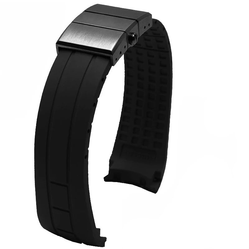 Silikonarmband passend for Citizen City Uhrenarmband Jy8030-83e 8033 8035 Jy8078 Uhrenarmband(Black-Black-Z12,23mm)