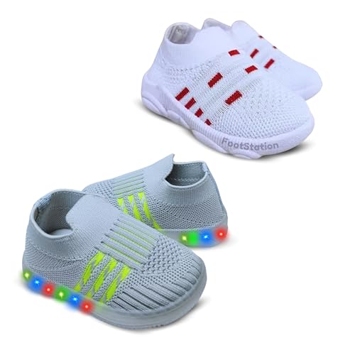 Image of Kids Trending Slip-On Shoes Combo, Pack of 2 (Light Shoe + Musical Shoe)