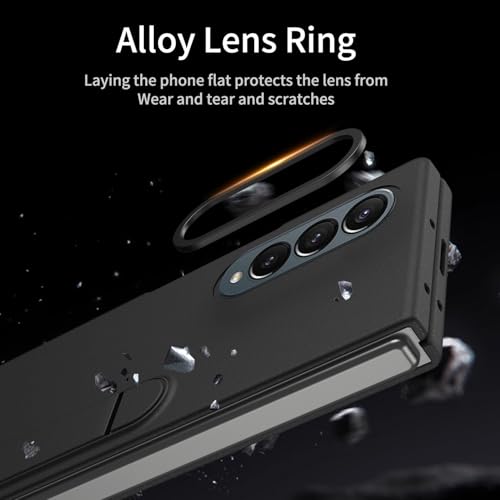 Étui à rabat compatible avec Samsung Galaxy Z Fold 3, coque fine antichoc rigide - 5