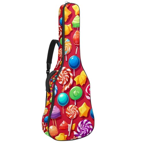 Sac pour guitare acoustique imperméable 41-42 pouces motif bonbons
