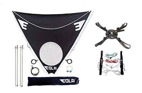 EOLA Vela para Kayak rotativa de 250 cm2 testada con Viento de hasta 50 Nudos. Incluye Todos los Accesorios para Instalar en Cualquier Superficie.