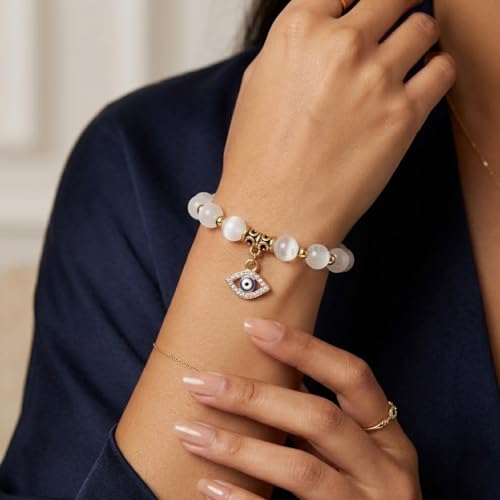 Image of Young & Forever Evil Eye Protection Bracelets for Women & Girls | Nazar Battu Adjustable Charms | Multi-style Spiritual & Fashion Jewelry