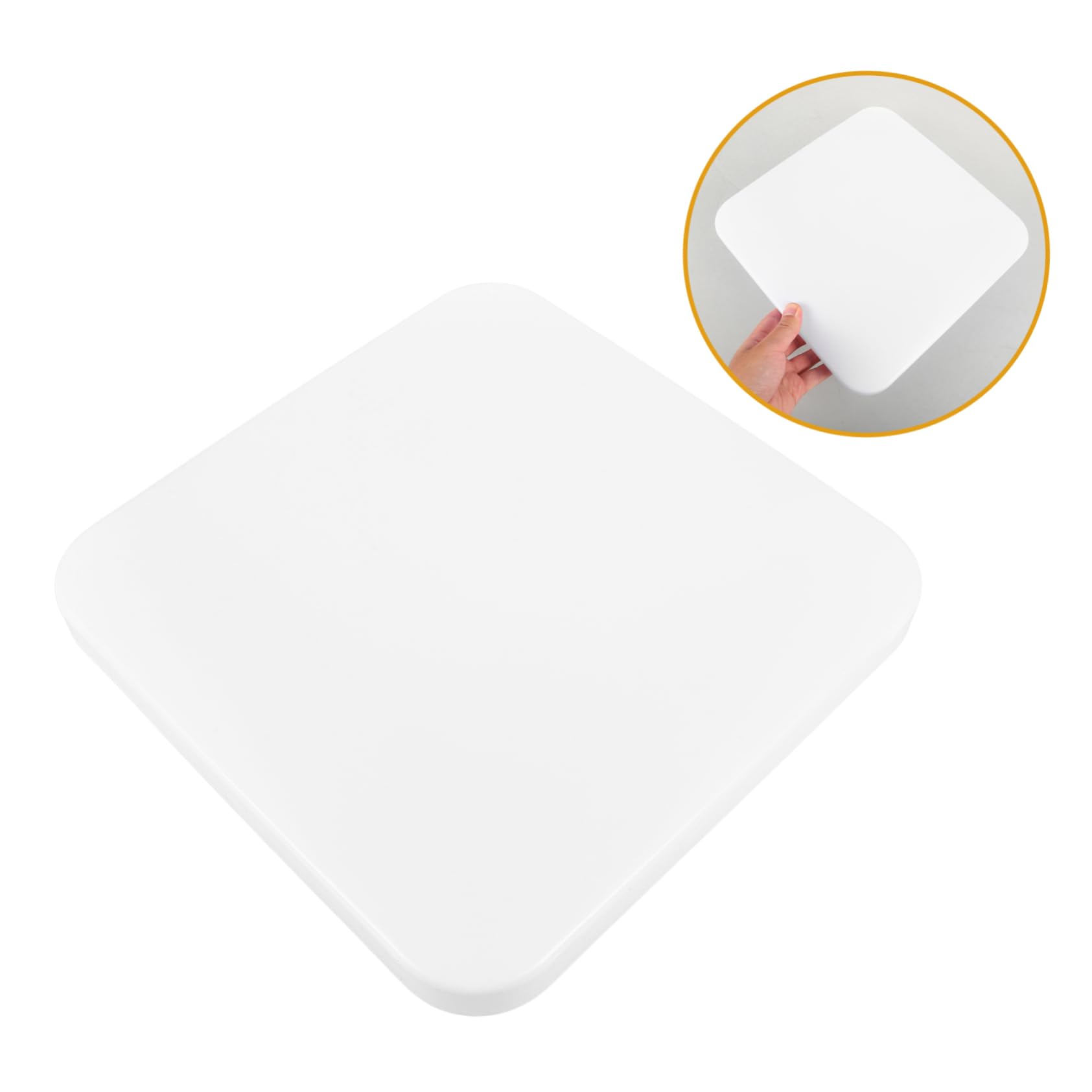 Paralume Quadrato Moderno Bianco per Soffitto, Copertura Lampada LED