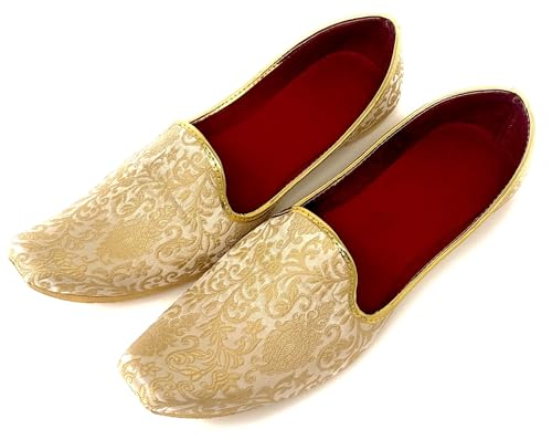 BombayFlow SRK Punjabi Jutti Indian Flats Handmade Shoe - Khussa Shoes, Indian Wedding, Sherwani, Kurta, Mojari Shoe