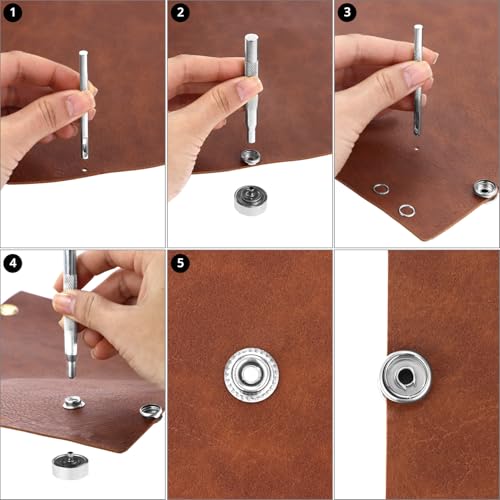 Boutons pression acier inoxydable de qualité supérieure avec kit de pose