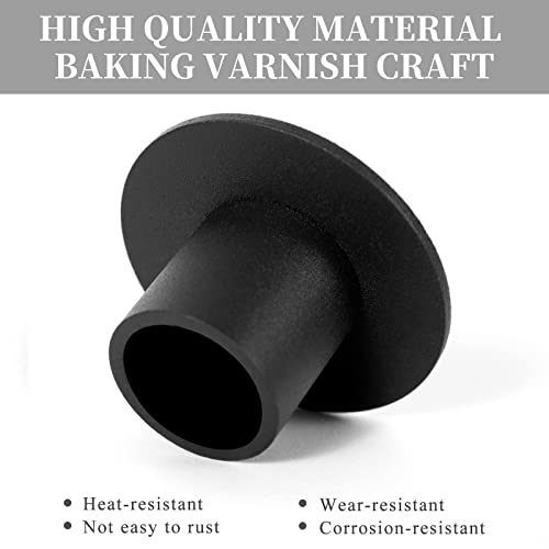 Ysnn 211165-4 Pcs Black Candle Holders Retro Candlestick Holder Farmhouse Decor thumb #2