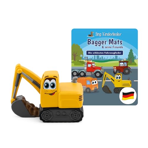 Bild: tonies H�rfigur f�r Toniebox, Sing Kinderlieder ? Bagger Mats & Seine Freunde: Die sch�nsten Fahrzeuglieder, Kinderlieder f�r Kinder ab 3 Jahren, Spielzeit ca. 60 Minuten f�r 22,37 EUR (-6%) statt 25,59 EUR bei amazon.de