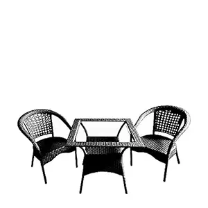 Artic Fashion |D-8 Patio|Indoor| Outdoor| Living Room | Balcony | Garden |Chair Table Set 2+1|Furniture Set |Coffee Chair Set |Powder Coated|