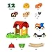 BRIO World - 33826 My First Farm | 12 Piece Wooden Toy Train Set for Kids | Interactive Learning Experience | FSC-Certified Wood | Suitable for Ages 18 Months and Up