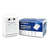 LANTRO JS Spannungswandler 110V auf 230V, Reiseadapter Weltweit Steckdosenadapter, Reise Gadgets Anwendbare elektrische Geräte weniger als 30W, Spannungswandler for USA Japan Thailand Mexiko China