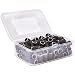 PANA 100 Pieces Nail Sanding Bands Professional Nail Manicure Great Fit for Nail Drill Bits for Acrylic Nails (150 Grit, Black)