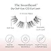 Sweetheart Doll-Eyed Lash Clusters for Women, Salon Quality At Home Eyelashes Extension Kit, 6 Lash Sets, No Lash Glue Included