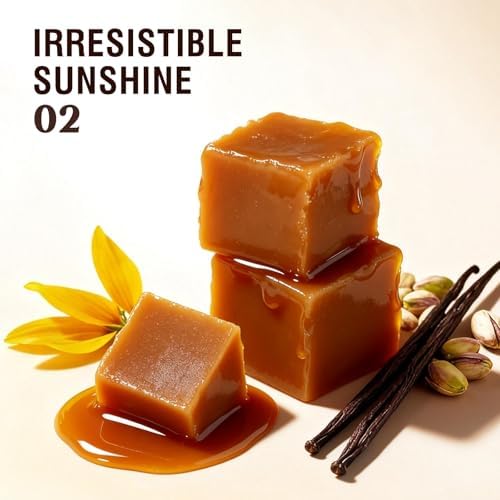 Sttes Perfume 02# Irresistible Sunshine for Women - Pistachio, Vanilla & Salted Caramel Eau de Perfume 100ml (3.4fl oz) Sweet Gourmand Caramel Vanilla Fragrance (Evolution of 602) - 3