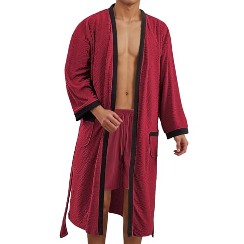 Pyjama basique confort style gaufré pour matinées d'hiver