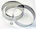 NewlineNY Stainless Steel Cake Mousse Rings for creating Round Appetizers, Molded Salads, Cakes, Mousse and Desserts, 3 Round Cake Mousse Flan Rings 8