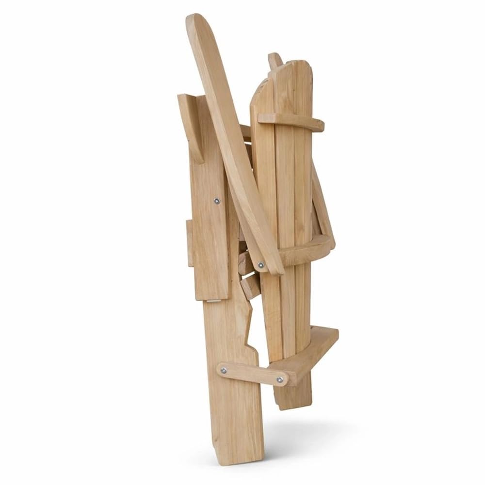 Original Dream-Chairs since 2007 Adirondack Chair Comfort pieghevole in legno massello di rovere come kit sedia da giardino pieghevole resistente alle intemperie per rilassarsi all'aperto carico