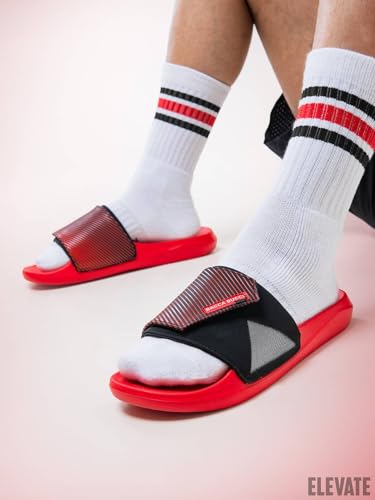Image of Bacca Bucci Elevate Slides for Men | High-Grade Rubberized EVA Comfort Slides with Non-Skid Outsole | Soft Cushion Footbed | Lightweight Daily Wear Slip-Ons