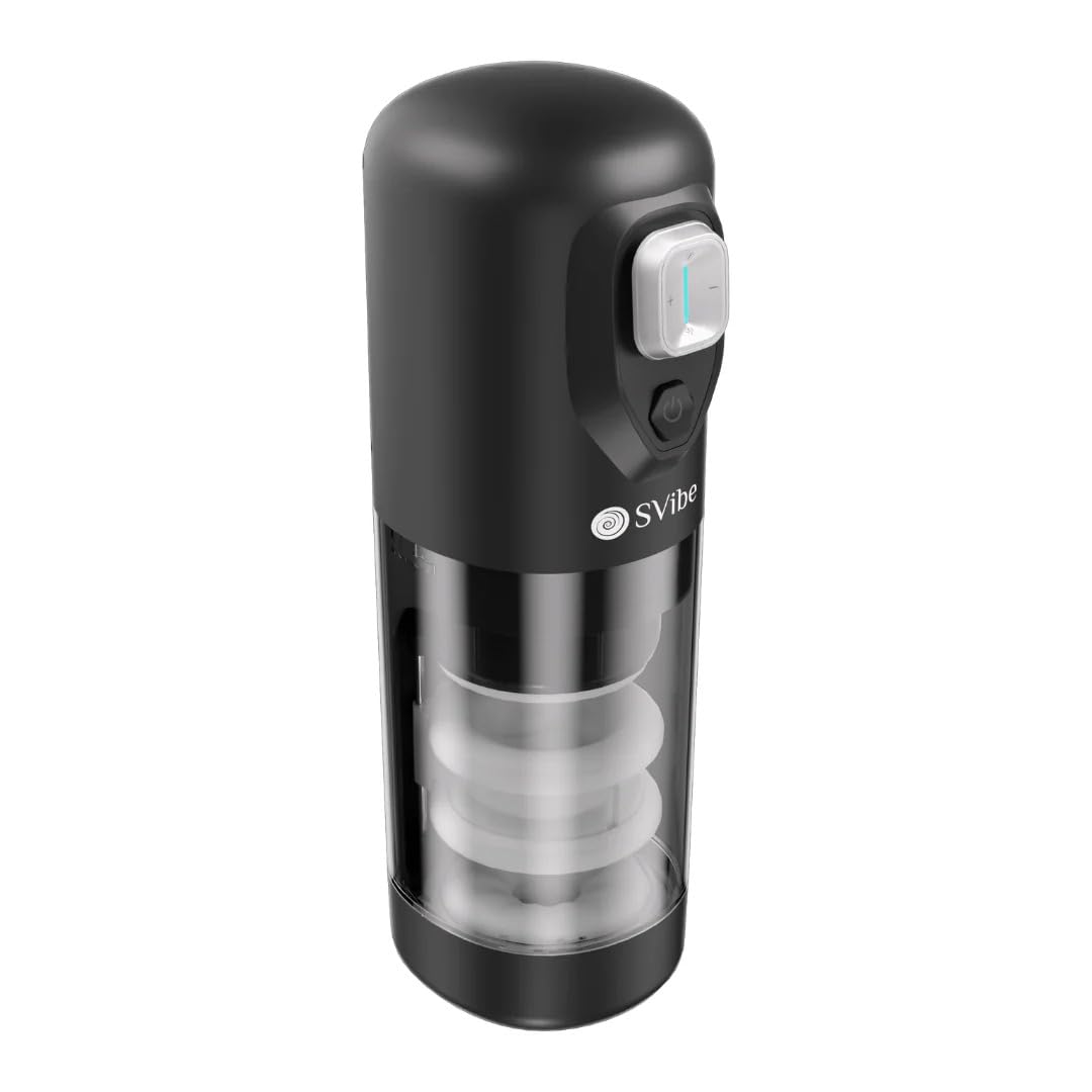 Snail Vibe Pocket Pussy - Svibe Male Sex Toys - Giocattoli automatici per adulti, rotante e vibrante - Masturbatore maschile realistico - Ikon Spark