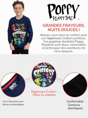 Poppy Playtime Pyjama garçon, Nightmare Critters Ensembles De Pyjama Garçon, Pyjamas Manches Longues Coton, 7-8 Ans – vue 7