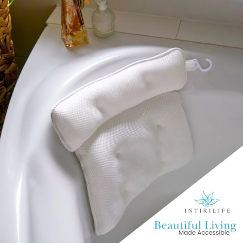 Coussin de bain en blanc oreiller de baignoire textile imperméable spa