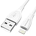 Price comparison product image UNBREAKcable iPhone Charger Cable - [Apple MFi Certified] USB to Lightning Cable 6.6ft/2M 2.4A iPhone Sync and Charger Lead Compatible with iPhone XS Max XR X 8 7 6s 6 Plus SE 5s 5c 5 iPad, White