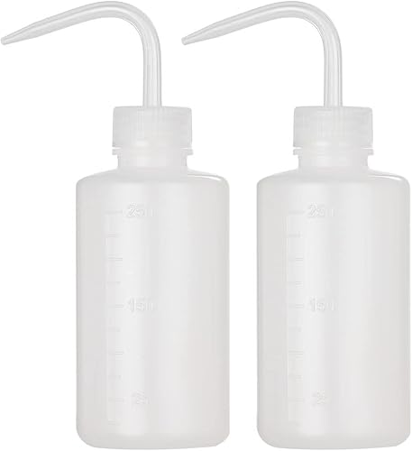 HOOMBOOM 2 botellas de lavado de tatuajes de 8.5 fl oz Botella de agua de 8 onzas para riego de suculentas, herramientas de riego de botella de