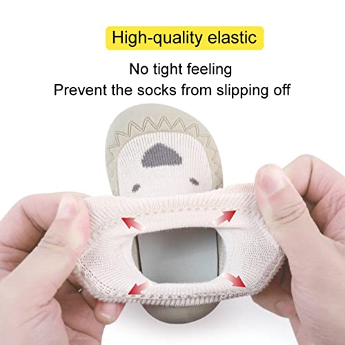 Baby Toddler Non-skid Sock Shoes Non Slip Floor Slipper for Boys Girls First Walking 2 Pairs (Style1, toddler, 12_months, age_range, us_footwear_size_system, 18_months, medium)4