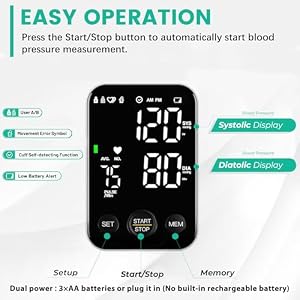 Oklar FDA Cleared Blood Pressure Monitor Upper Arm BP Machine for Home Use — photo 3 of 6