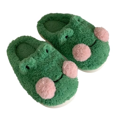 YJEUS Women's fuzzy memory foam slippers Women's cute animal slippers Indoor and outdoor plush slippers Bedroom slippers Home shoes Fluffy Anti-slip Cloud Slide Slipper