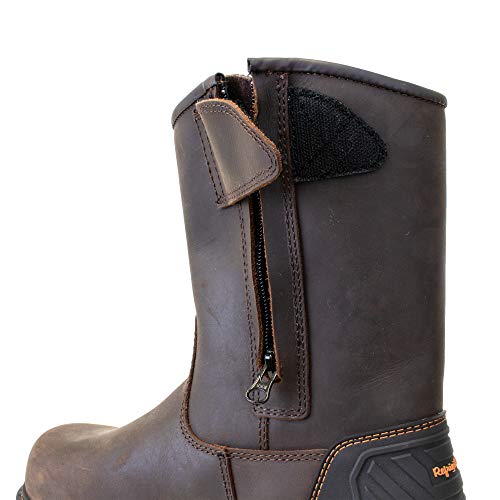 RefrigiWear Men’s Barrier Leather Work Boots – Waterproof, Insulated, Anti-Slip, Electrical Hazard, ASTM Composite Toe, VitaComfort3