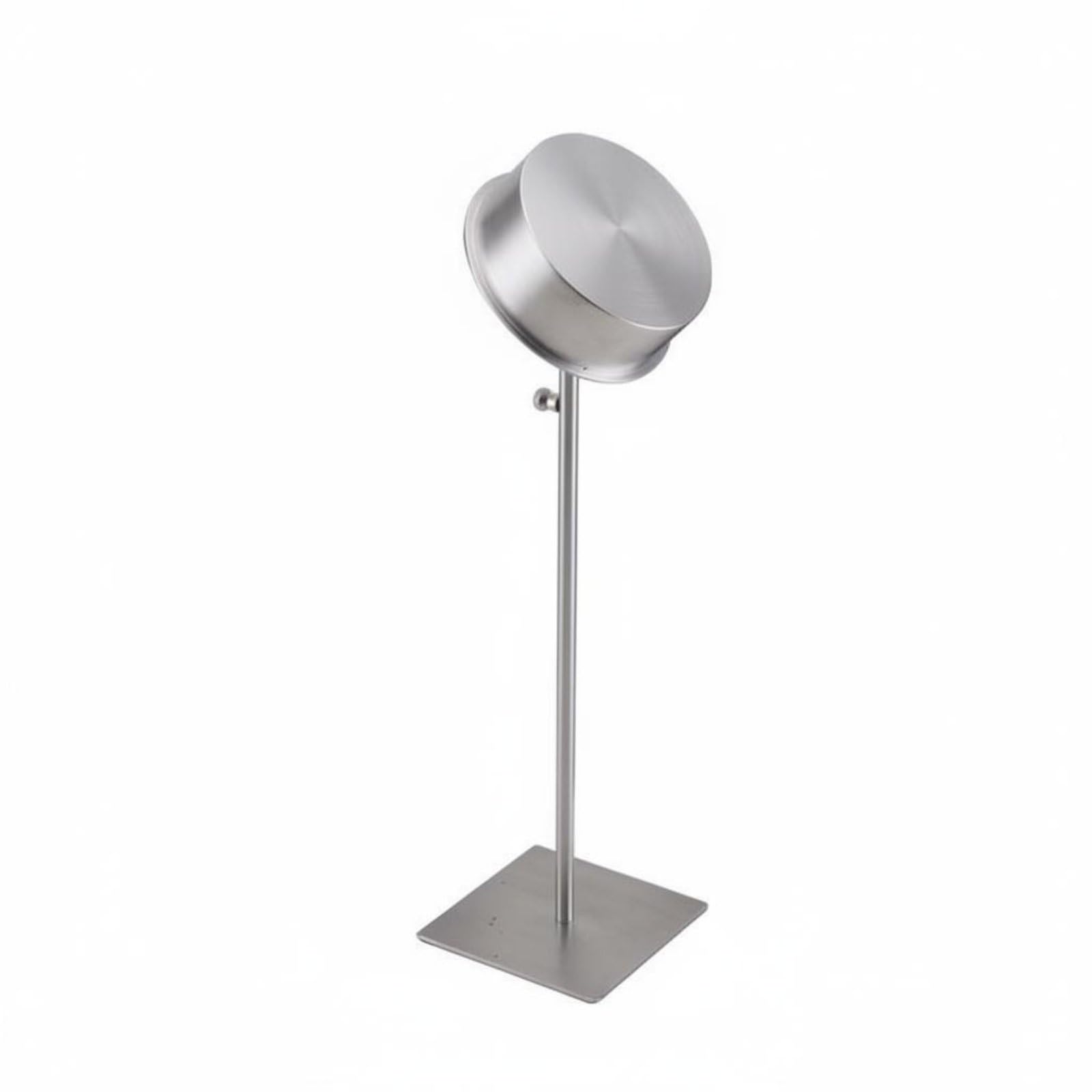 Expositor de Corbatas Soporte Organizador Exhibidor Perchero Acero y Madera Regulable 40cm65cm Diseño Circular para Corbatas y Pajaritas Adecuado para Boutiques Vitrinas Vestidores , Plata