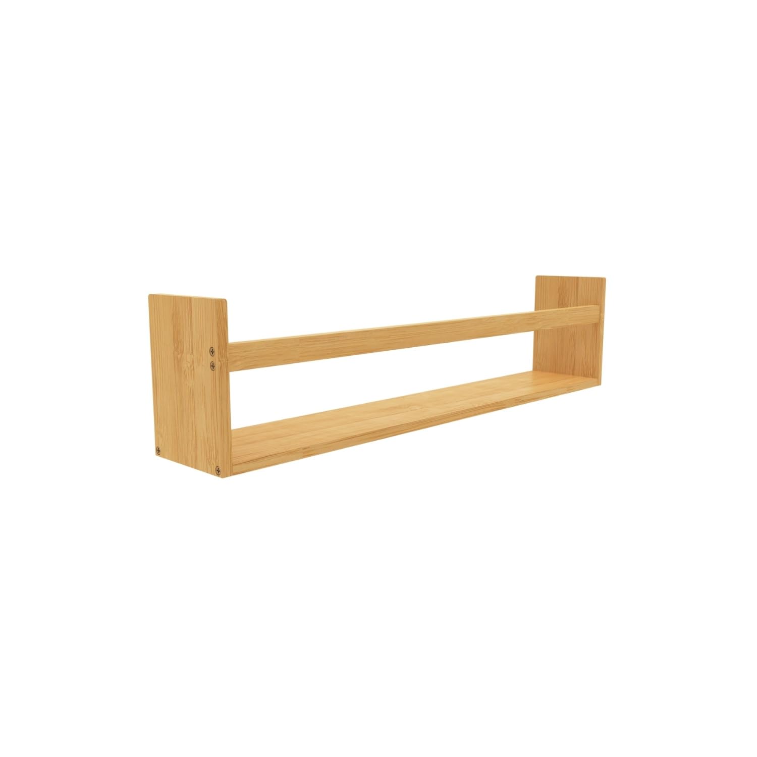 7H SEVEN HOUSE Estante de Bambú Con 1 Nivel Modular Bamboo Shelf with 1 Tier 50 x 10 x 14 cm