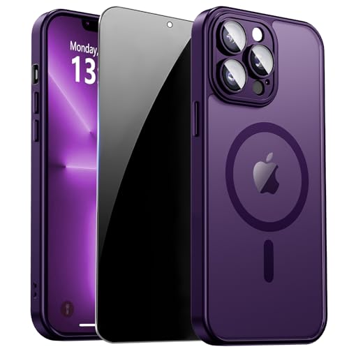Image of for iPhone 13 Pro Max Case with Privacy Screen Protector, Purple