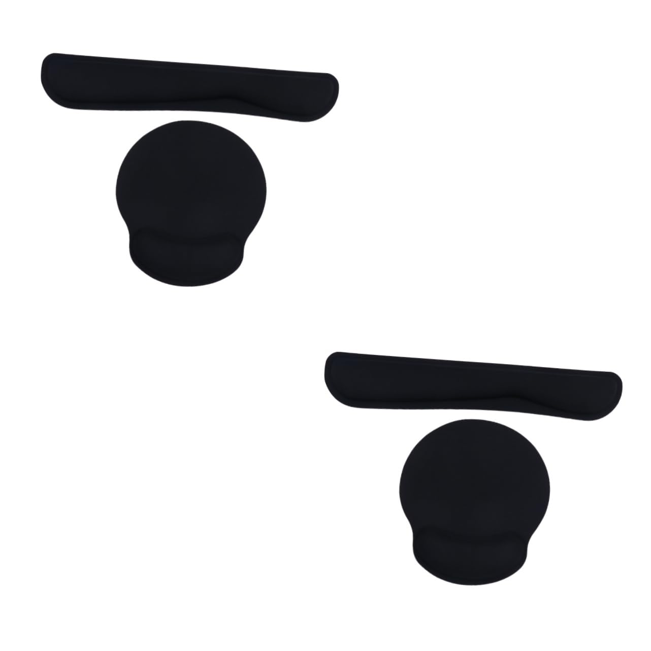 2sätze Teiliges Set Aus Ergonomischen Für Tastatur Und Bequemes Memory Foam Kissen Für Büro Und Gaming Schwarz