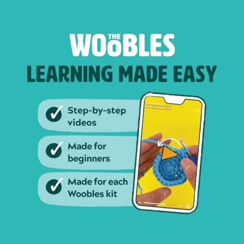The Woobles Crochet Kit for Beginners - Easy Arts and Crafts Knitting & Crochet Animals Kit As Seen On Shark Tank - Pierre The Penguin by The Woobles - Image 4