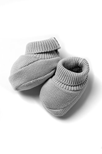 Scarpine in maglia 100% cotone per neonato colore grigio  Minutus