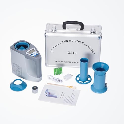 Goyojo GS1G-JP Moisture Tester Portable Goyojo Grain Moisture Meter Analyzer 3-35% Measurement Range 0.1% Accuracy 20 Digital Grain Types Incl. Wheat thumb #6