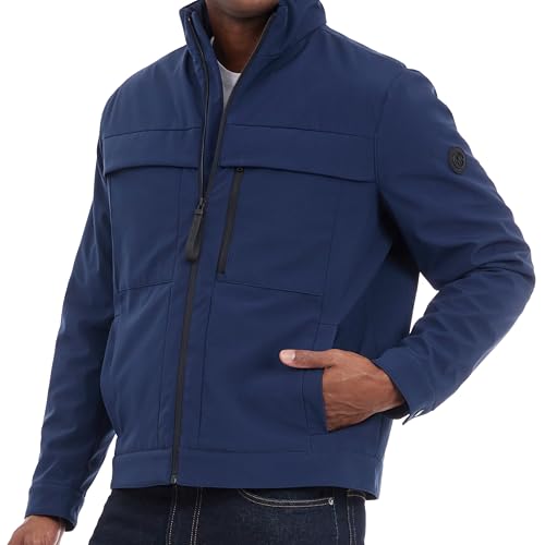 Michael Kors Men's Soft Shell Jacket, Wind and Water Resistant Coat2