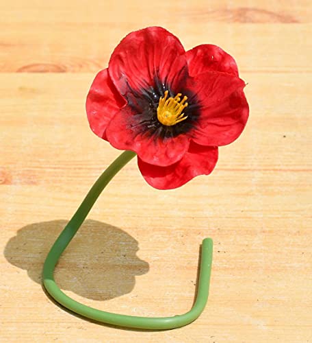 Grekywin Artificial Red Poppy 12 Pcs - Image 3