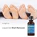 Natural Wart Remover, Maximum Strength, Painlessly Removes Plantar, Common, Genital Warts Infections, Advanced Liquid Gel Formula, Proven Results by Evagloss
