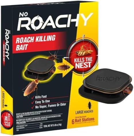 NOROACHY Natural Cockroach Killer for Kitchens, Bathrooms, and Cabinets, for Indoor Cockroach Control, Anti Roach Gel - Cockroach Killer, cockroach repellent, roach repellent for cockroach (6 BAIT)