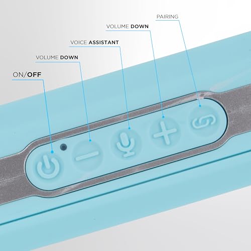Image of Altec Lansing HydraWAVE Portable Bluetooth Speaker, 12h Playtime, USB-C Quick Charge, True Wireless Pairing, IP67 Waterproof Bluetooth Speaker, Voice Assistant Compatible