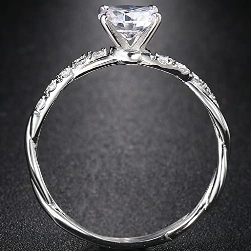 Jude Jewelers Stainless Steel 2.0 Carat Simulated Diamond Wedding Engagement Solitaire Style Proposal Ring4