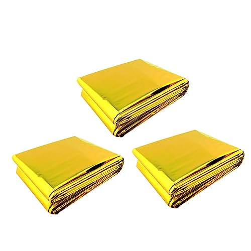 HANABASS Double-Sided Emergency Thermal Blanket Aluminum Foil 210 * 140cm 2 Colors