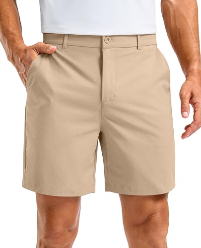 Image of Soothfeel Men's Casual Shorts 5 /7 /9 Inch Golf Dress Shorts for Men Flat Front Work Lightweight Quick Dry with 4 Pockets